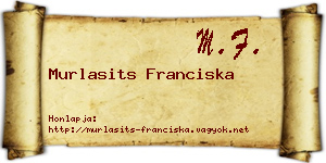 Murlasits Franciska névjegykártya